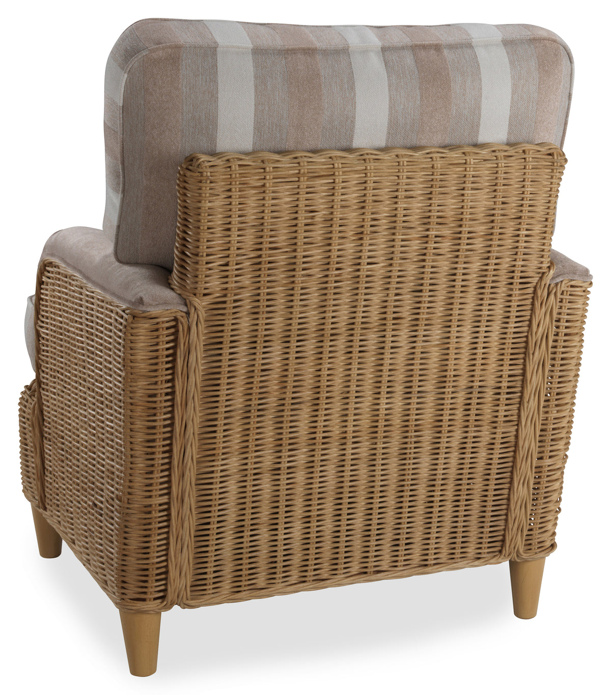 Seville Light Oak 2 Seater 3pc Suite in Duke Beige Stripe