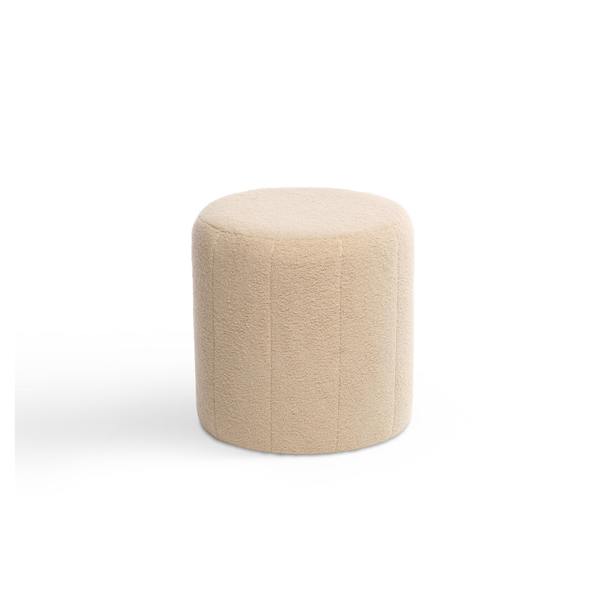 Desser Boucle Small Round Ottoman Pouffe D43xH45cm