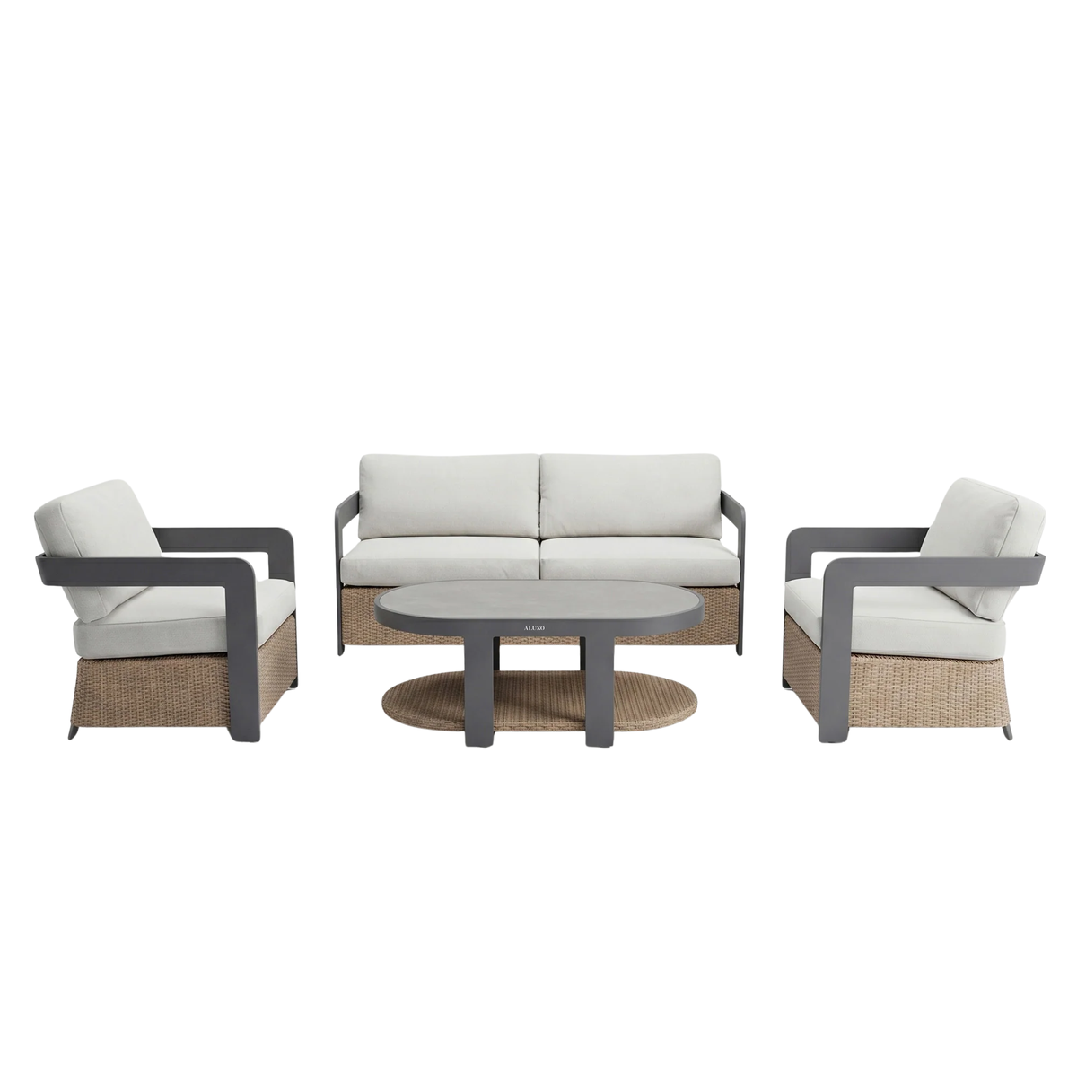 Solara Outdoor Lounge Set - Wicker - 5 Seater