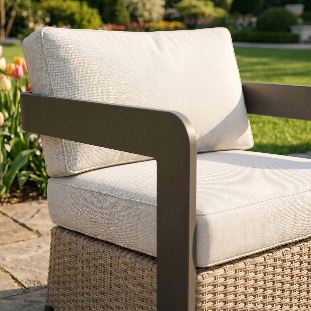Solara Outdoor Lounge Set - Wicker - 5 Seater