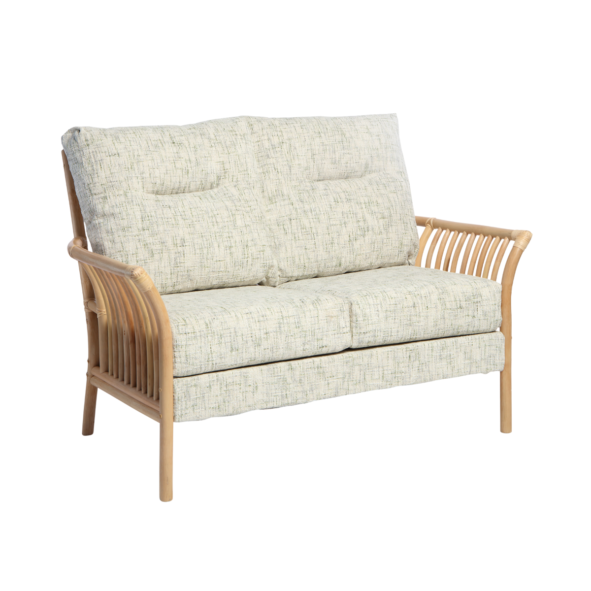 Solo Natural Cane 2 Seater Sofa