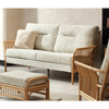 Solo Natural Cane 3 Seater Sofa