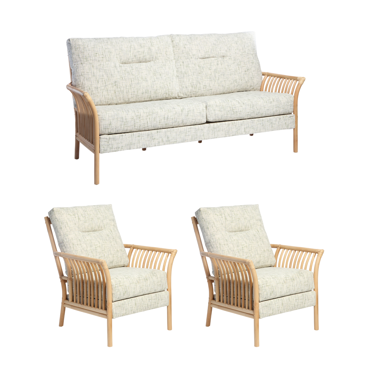 Solo Natural 3-Seater 3pc Suite