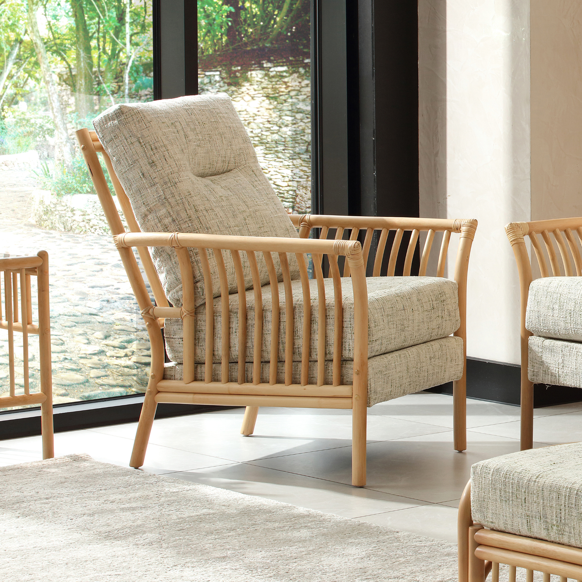 Solo Natural Cane Armchair