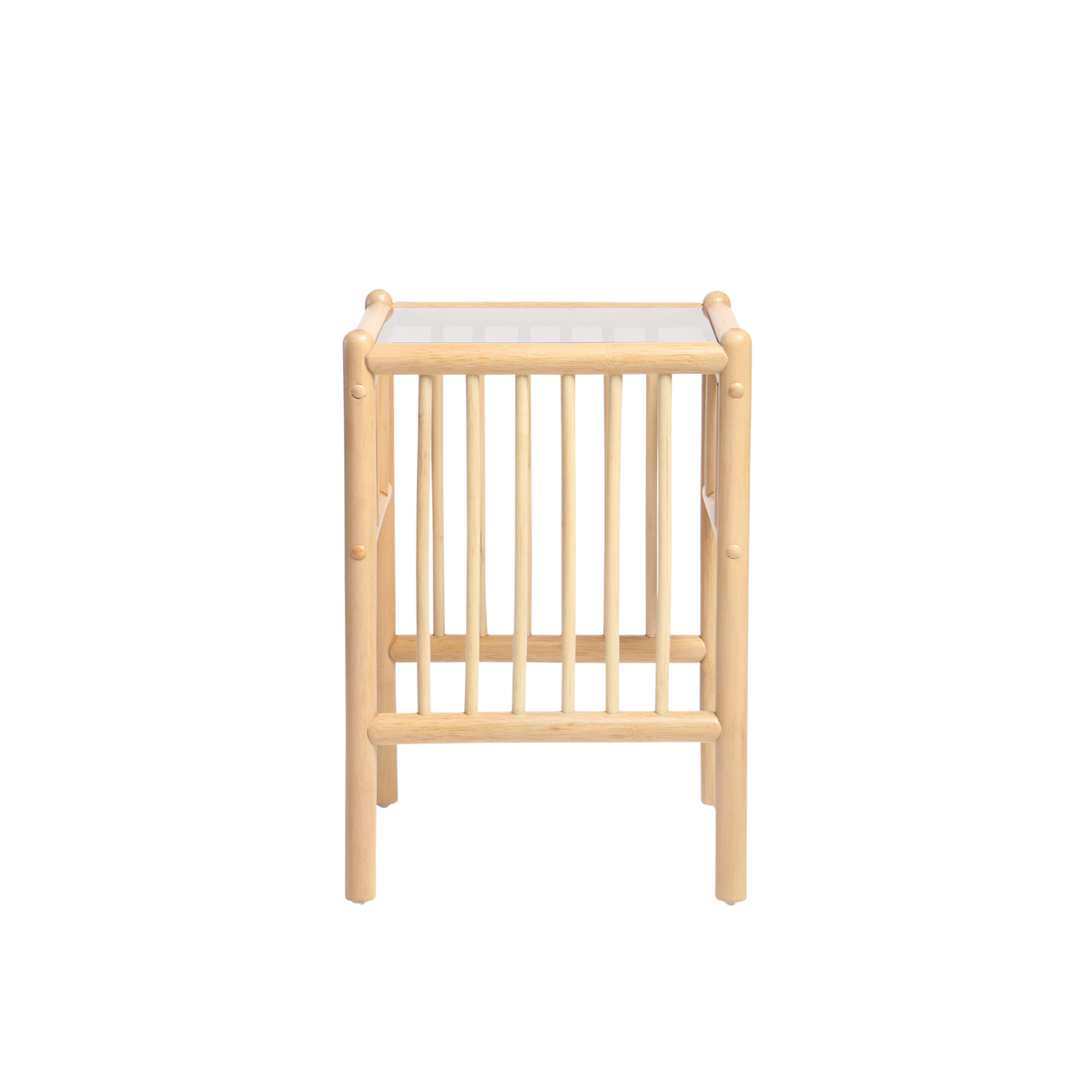 Solo Natural Cane Lamp Table