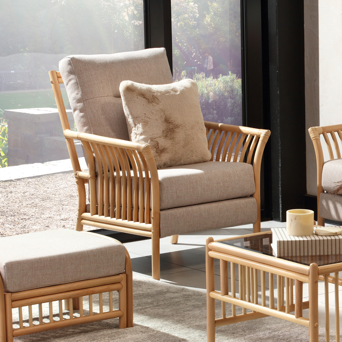 Solo Natural Cane Armchair