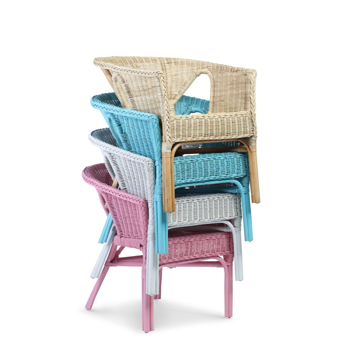 adults small wicker loom chair natural