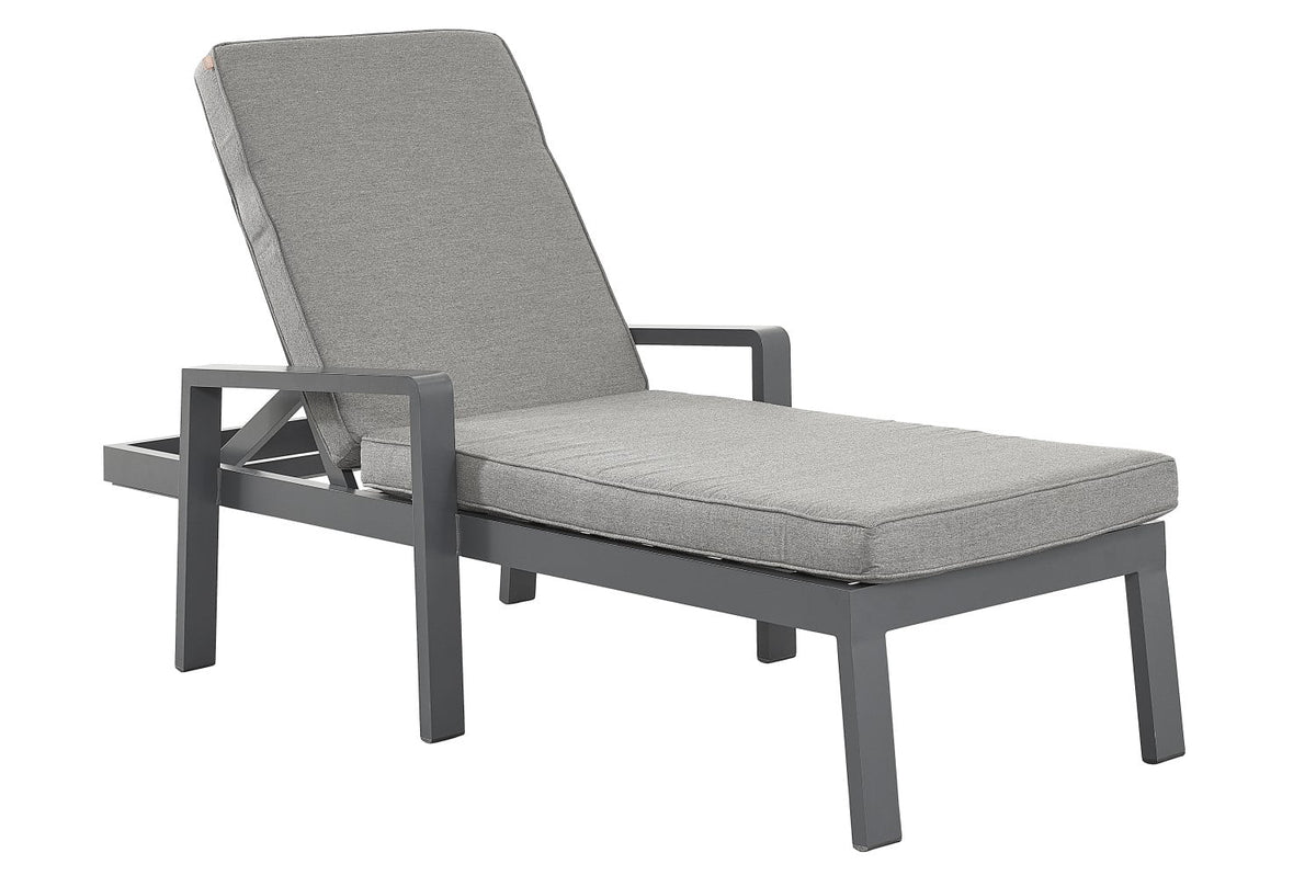 tutbury grey lounger uk made