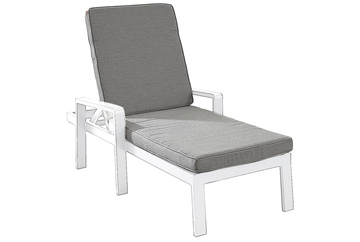 tutbury white lounger uk made