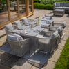 Sunita 8 Seat Rectangular Dining Set - Cool Linen