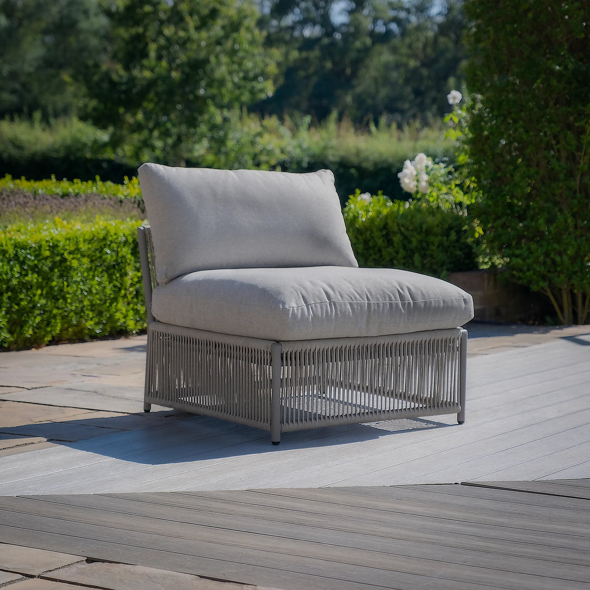 Sunita Large Corner Sofa Set - Cool Linen