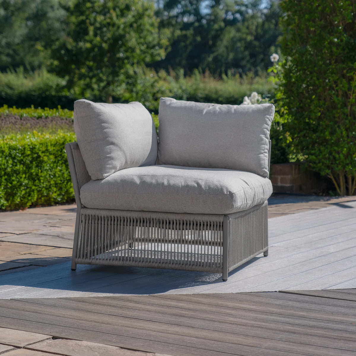 Sunita Large Corner Sofa Set - Cool Linen