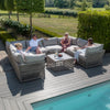 Sunita U Shape Sofa Set - Cool Linen