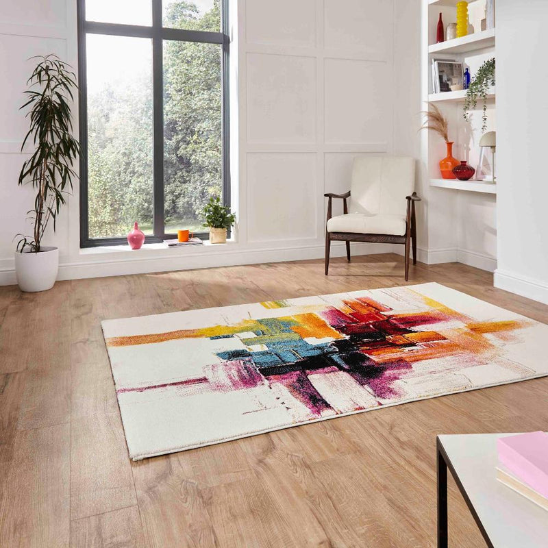 artistry tufted rug multi colour 3 sizes available