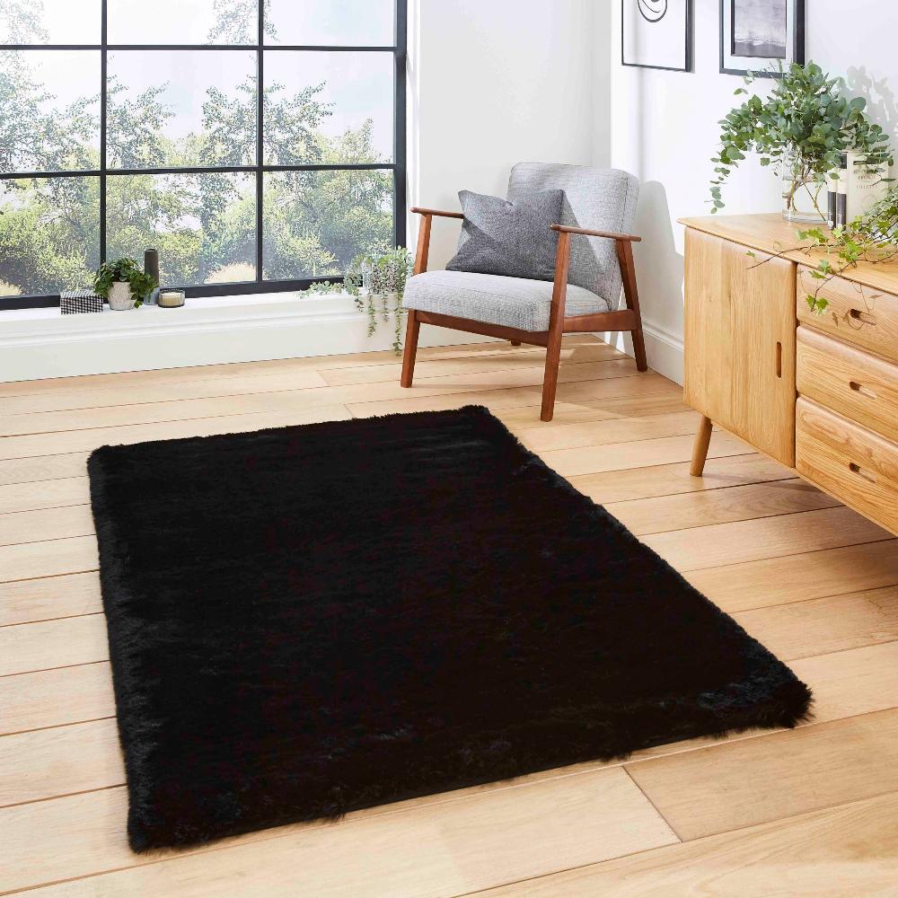 cushy soft shaggy rug in beige 4 sizes available