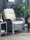 Turin Grey Wash Cane Armchair