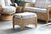 Turin Light Oak Cane Footstool