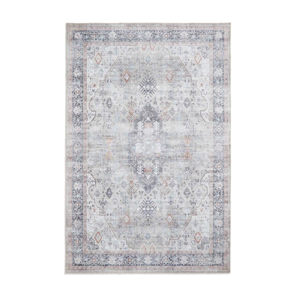 baku washable flat rug in beige 2 sizes available