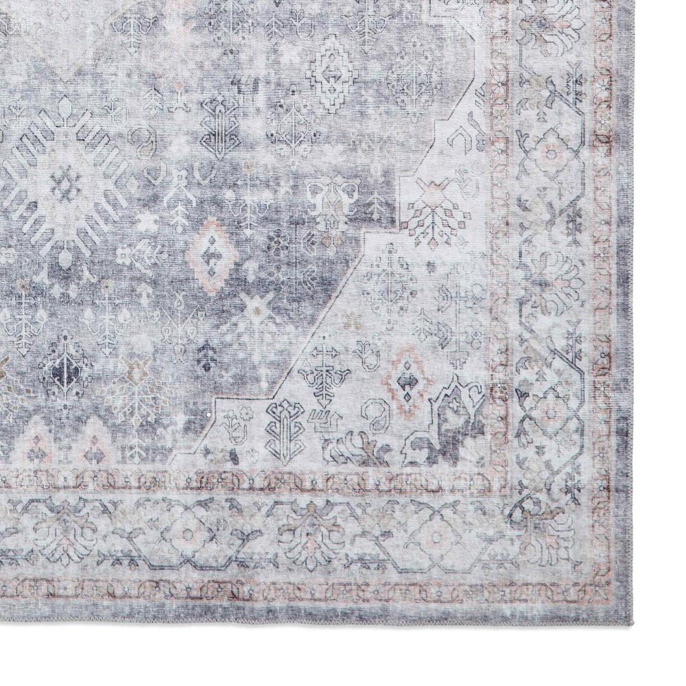 baku washable flat rug in grey 2 sizes available