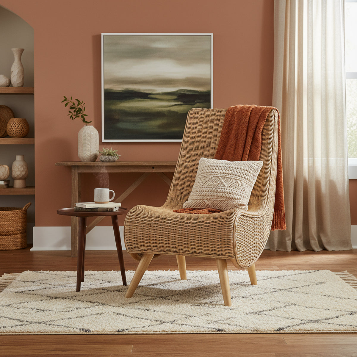 Natural Teardrop Chair