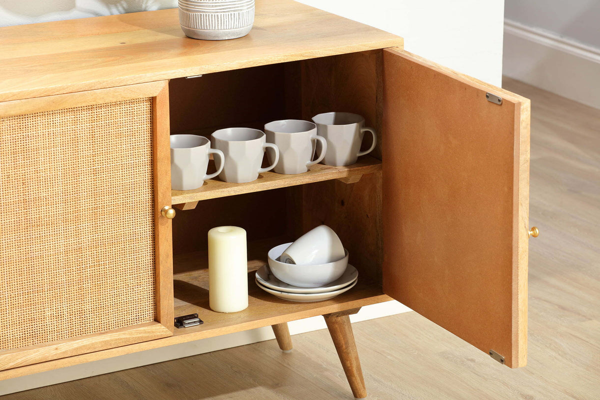 three door sideboard natural detail