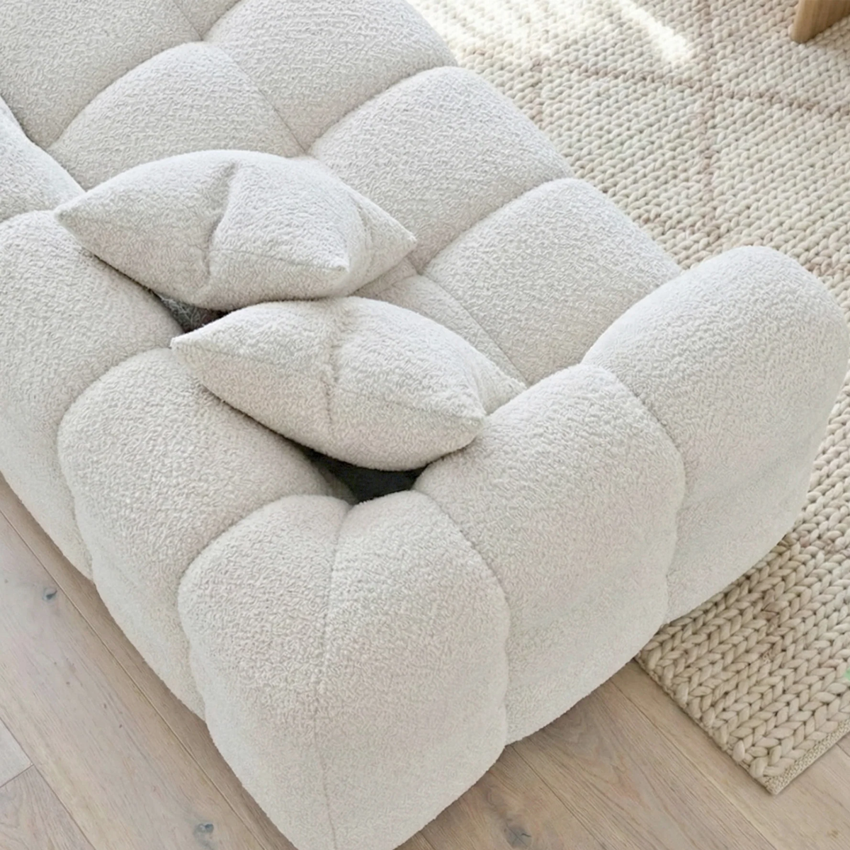 Tivaro 4 Seater Sofa in Oatmeal Boucle