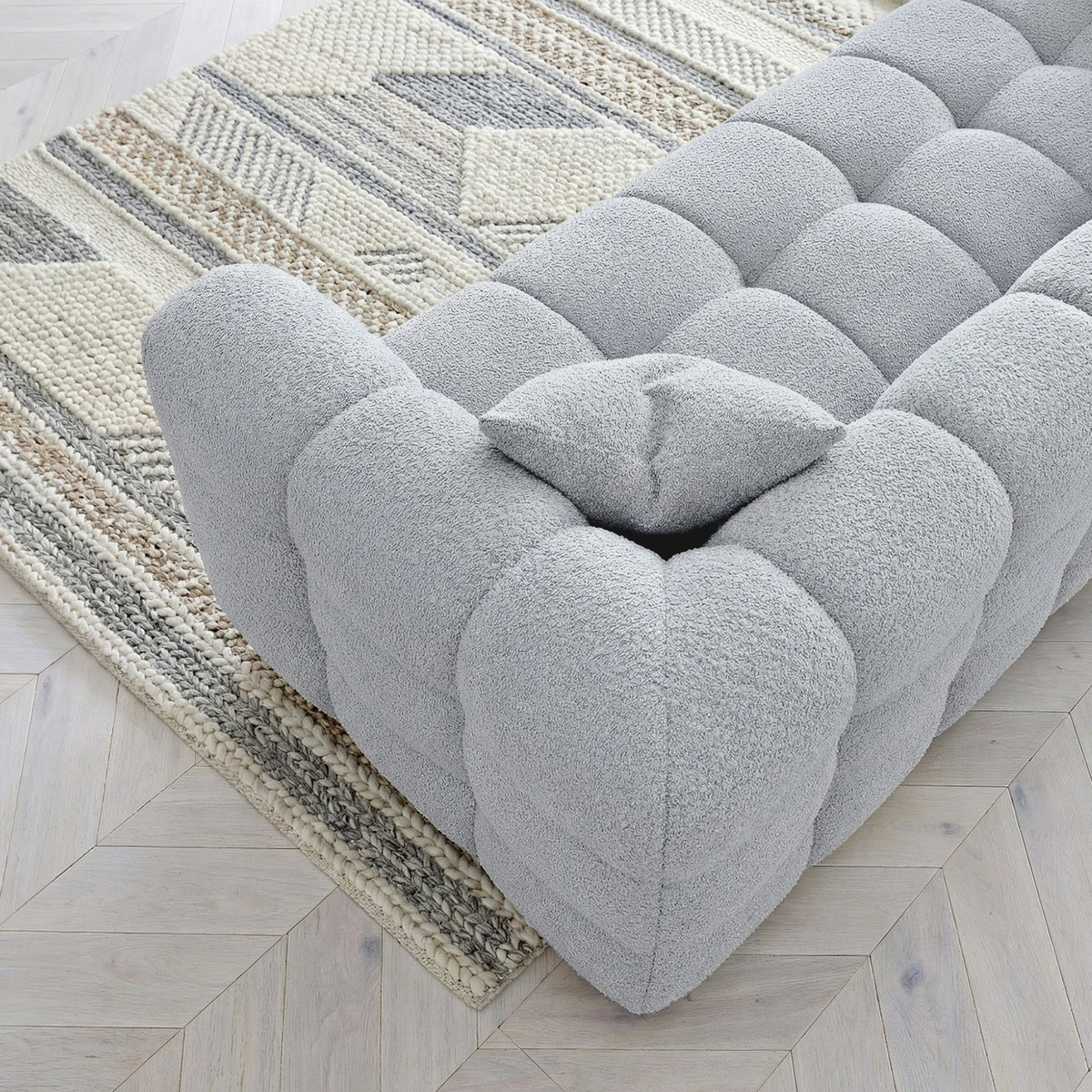 Tivaro 4 Seater Sofa in Pearl Boucle