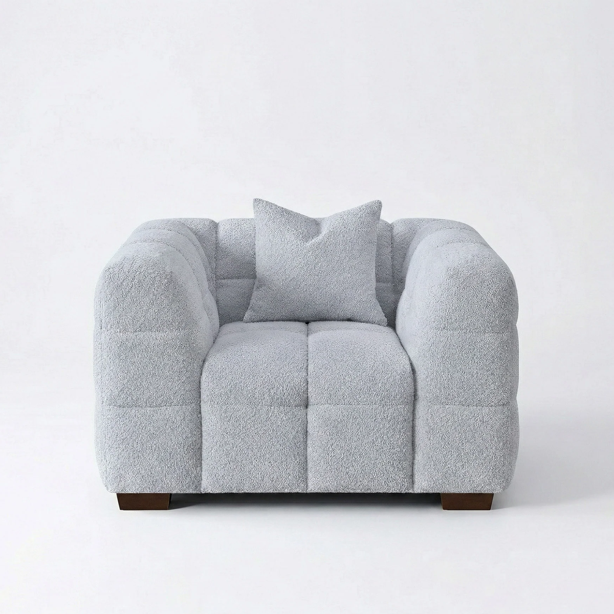 Tivaro Armchair in Pearl Boucle