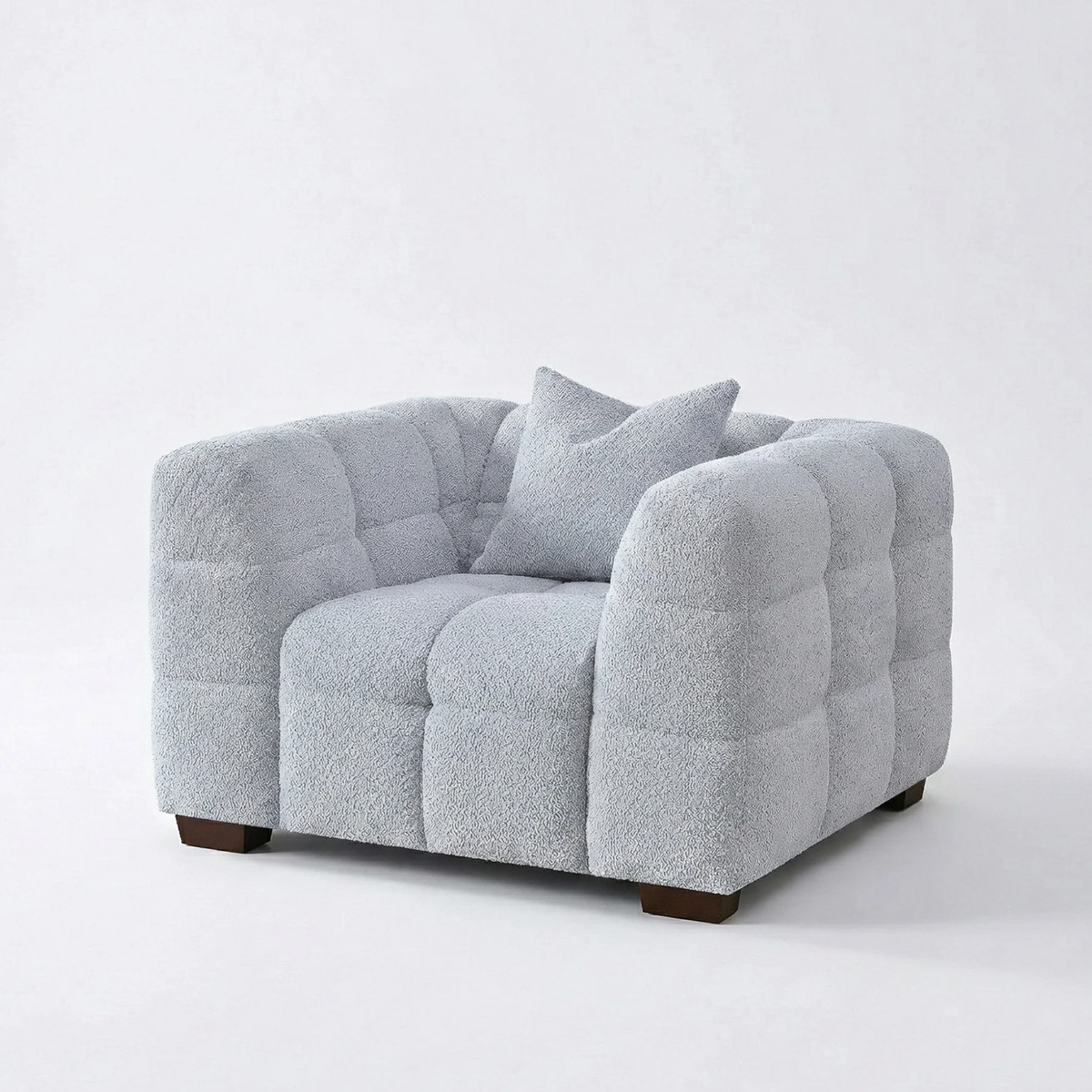 Tivaro Armchair in Pearl Boucle