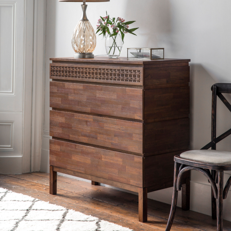 Desser Toledo Dark Brown 4-Drawer Storage Chest