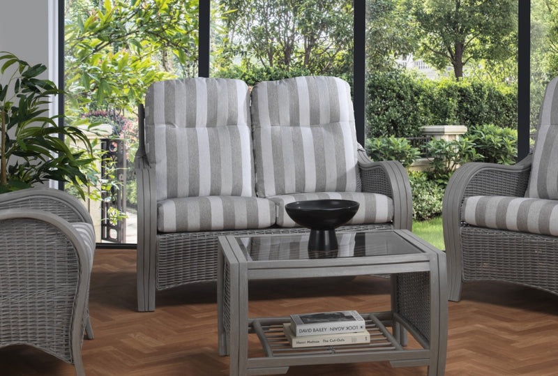 turin grey duke stripe 2 seater suite lifestyle web