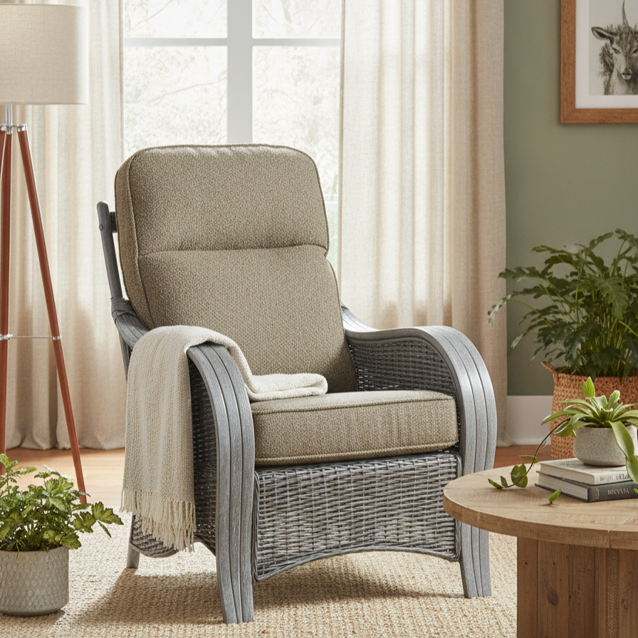 Turin Grey Wash Cane Set of 2 Armchairs in Shadow Grey