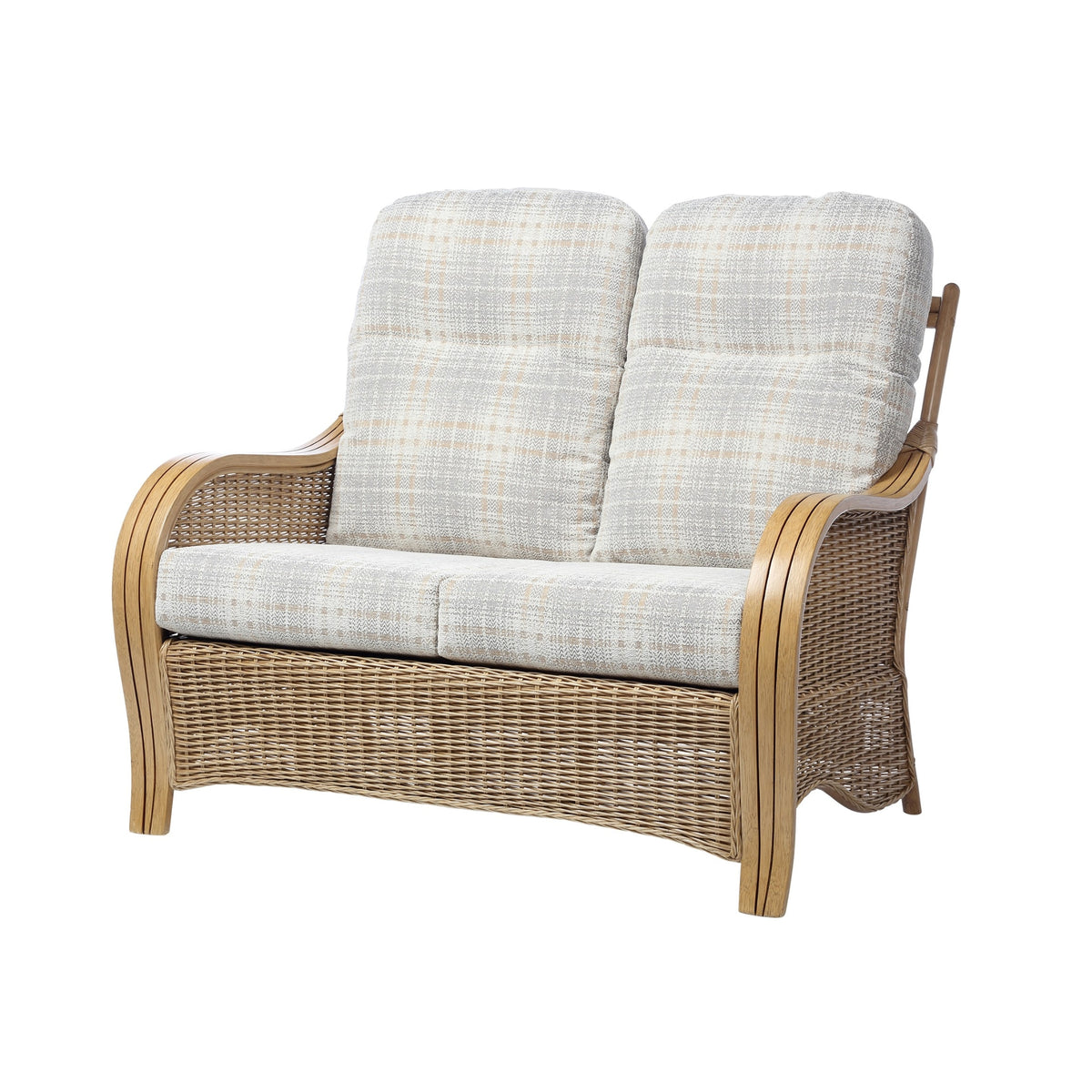 Turin Light Oak 2-Seater Sofa - Classic Conservatory Furniture