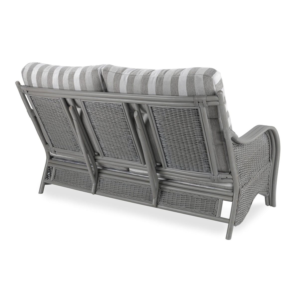 Desser Grey Rattan 3-Seater Sofa - Turin