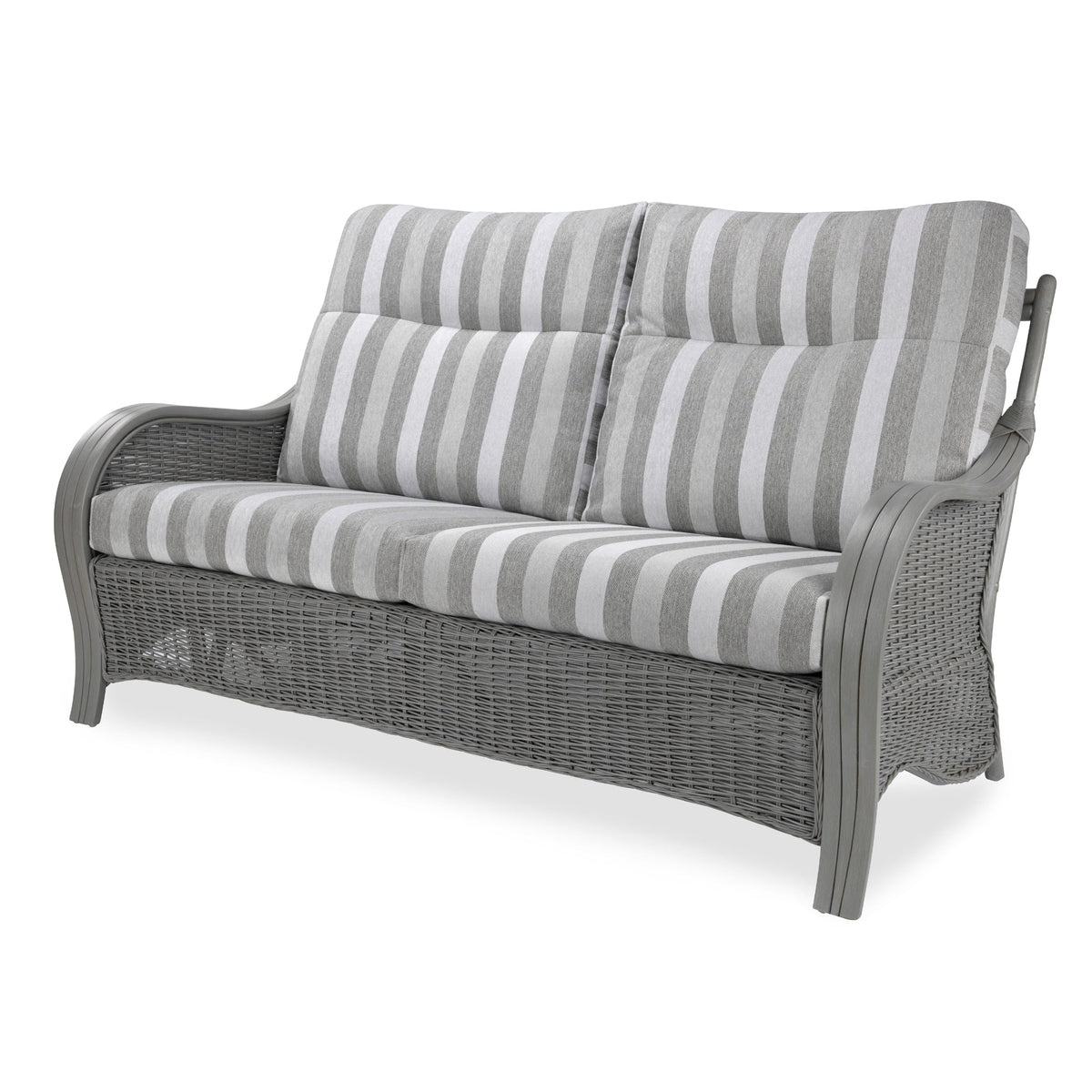 Desser Grey Rattan 3-Seater Sofa - Turin