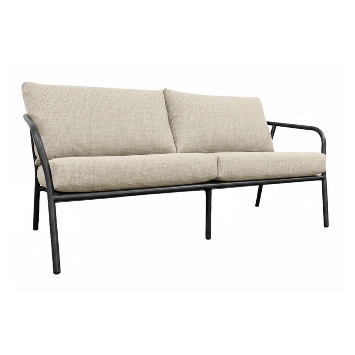 Desser Union 3-Seater & 2 Chairs - 3pc Beige Outdoor Set