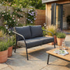 Desser Union 2-Seater Outdoor Sofa - Grey Outdoor Lounge Sofa