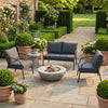 Desser Union 2-Seater & 2 Chairs - 3pc Grey Outdoor Set