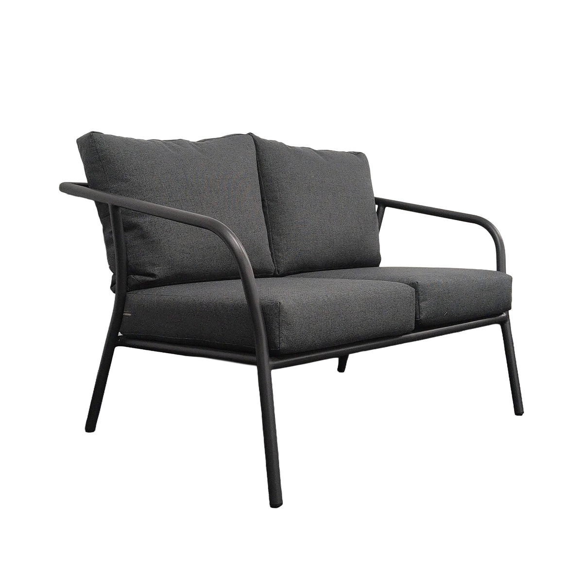 Desser Union 2-Seater & 2 Chairs - 3pc Grey Outdoor Set