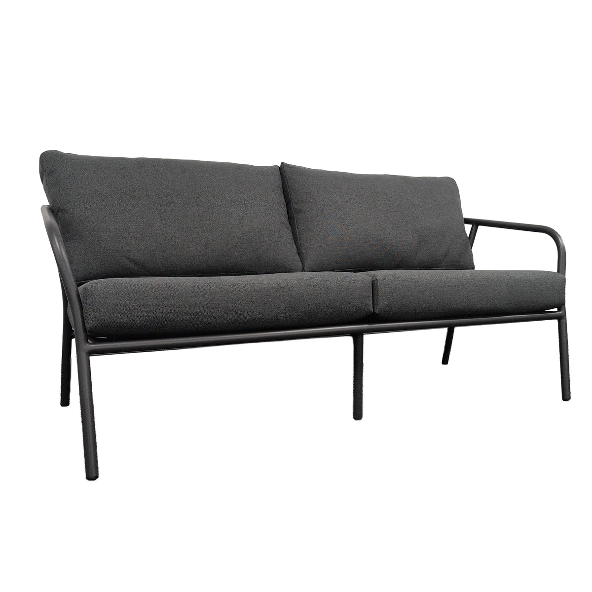 Desser Union 3-Seater & 2 Chairs - 3pc Grey Outdoor Set