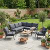 Desser Union Corner Sofa & 2 Chairs - 3pc Grey Outdoor Corner Set