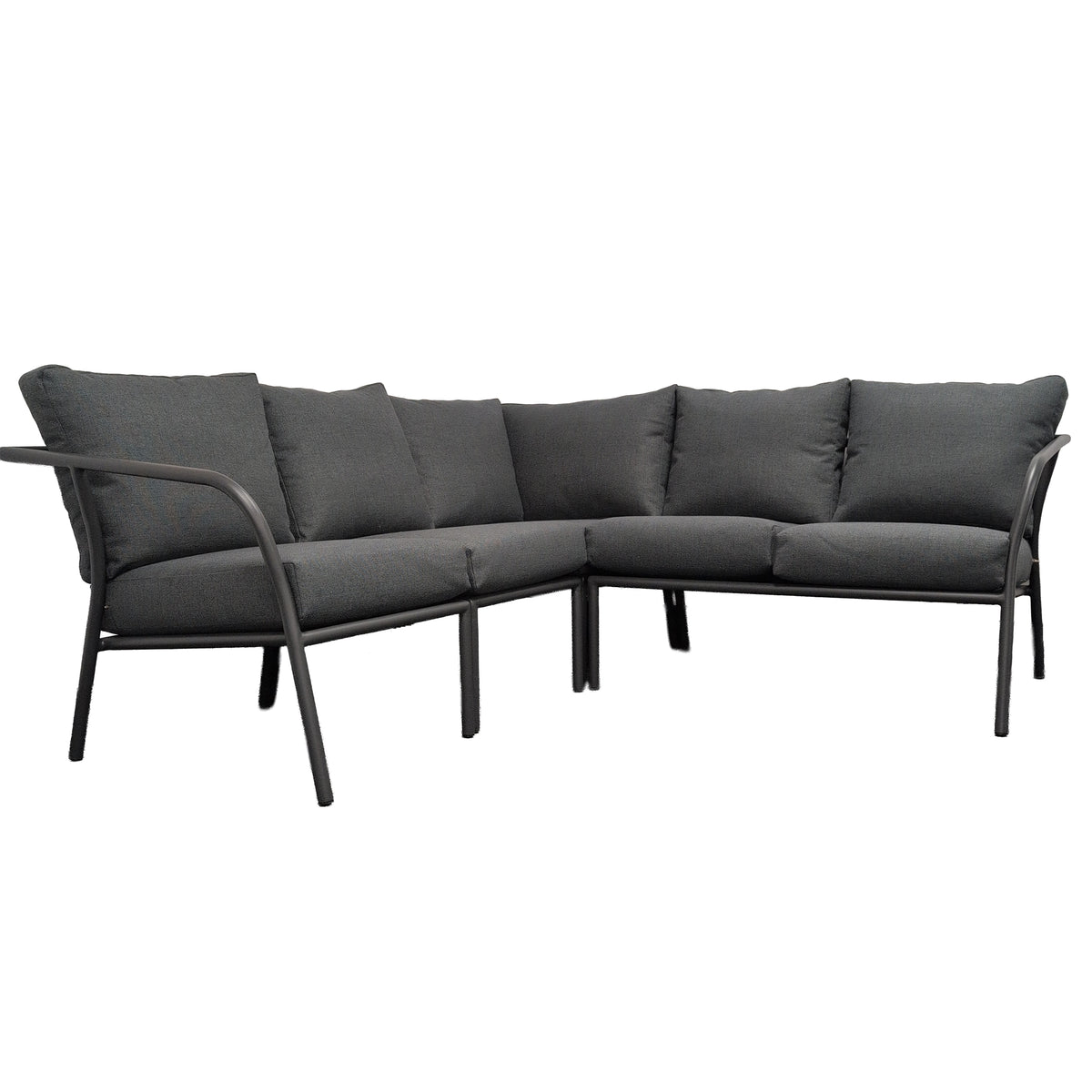 Desser Union Corner Sofa & 2 Chairs - 3pc Grey Outdoor Corner Set