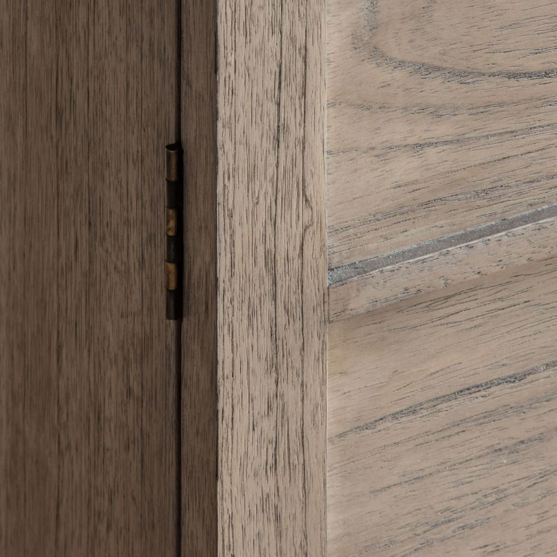 Kyrono Tall 2 Door Cupboard Oak Cabinet