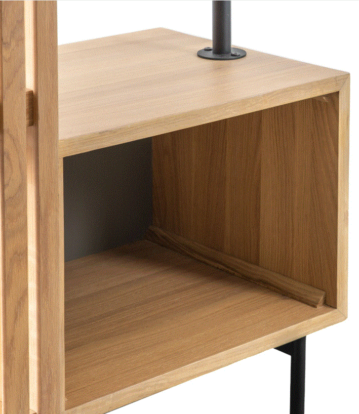 Okayino Oak Open Wardrobe