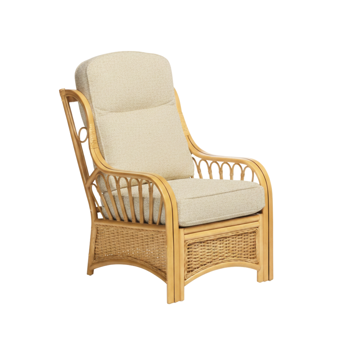 Vale Light Oak Armchair in Artisan Plain