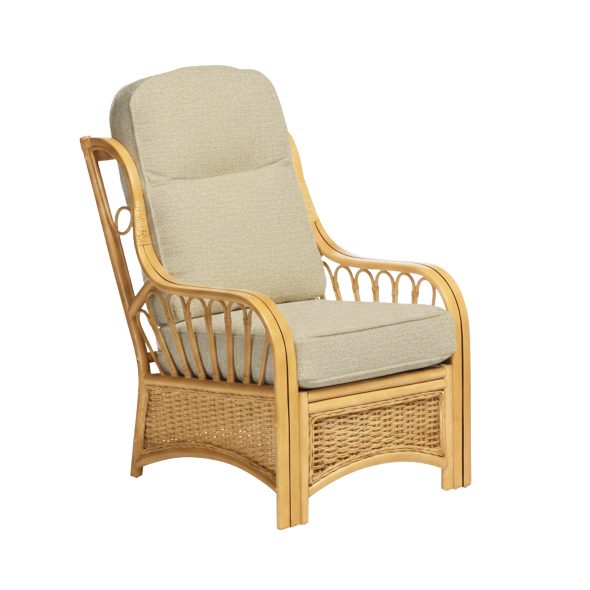 Vale Light Oak Armchair in Belle Sand