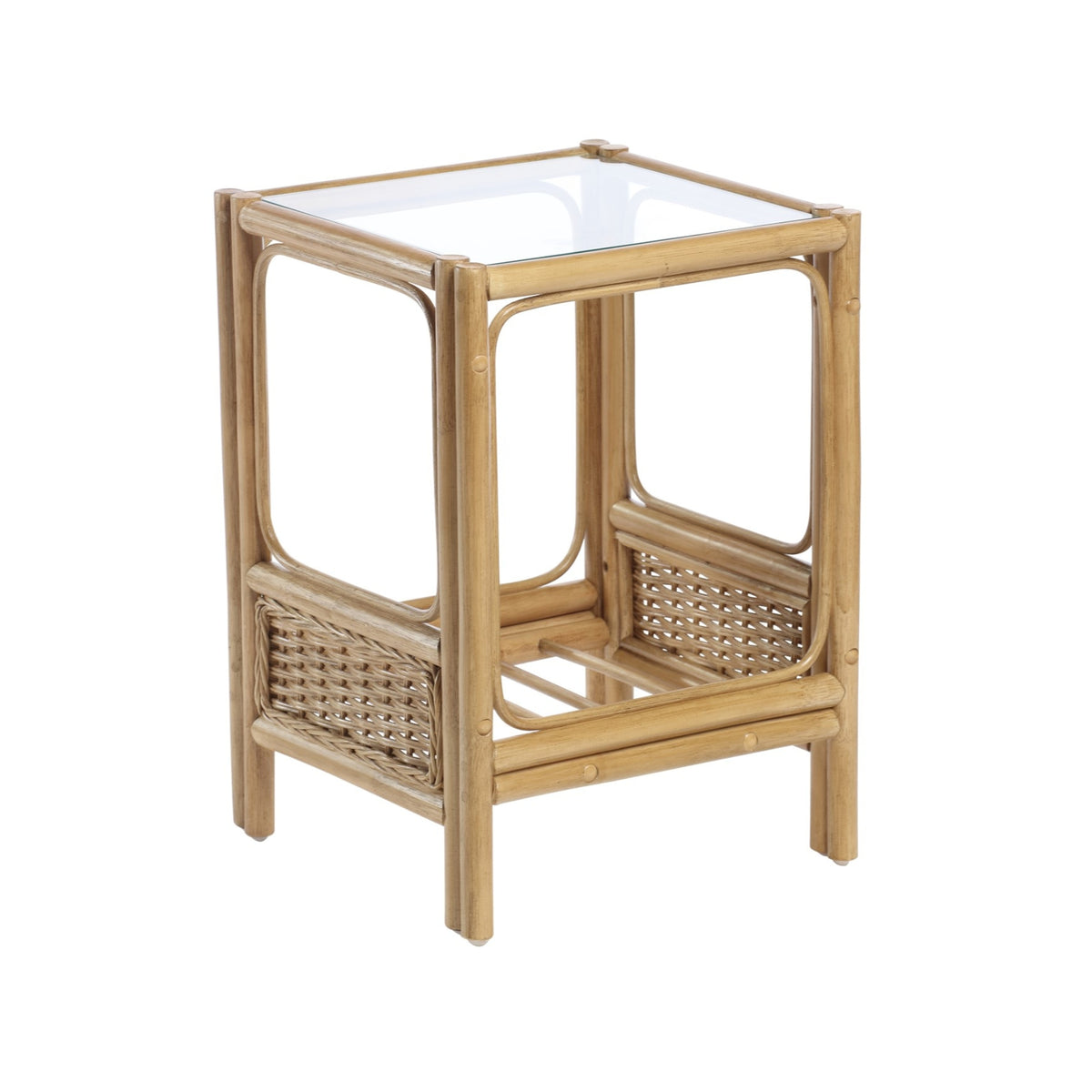 Handmade Vale Light Oak Lamp Table