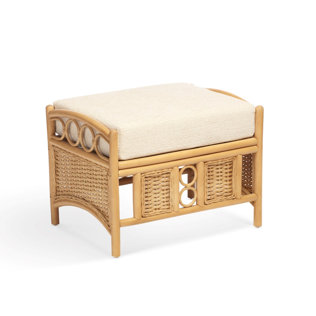 Vale Light Oak Footstool