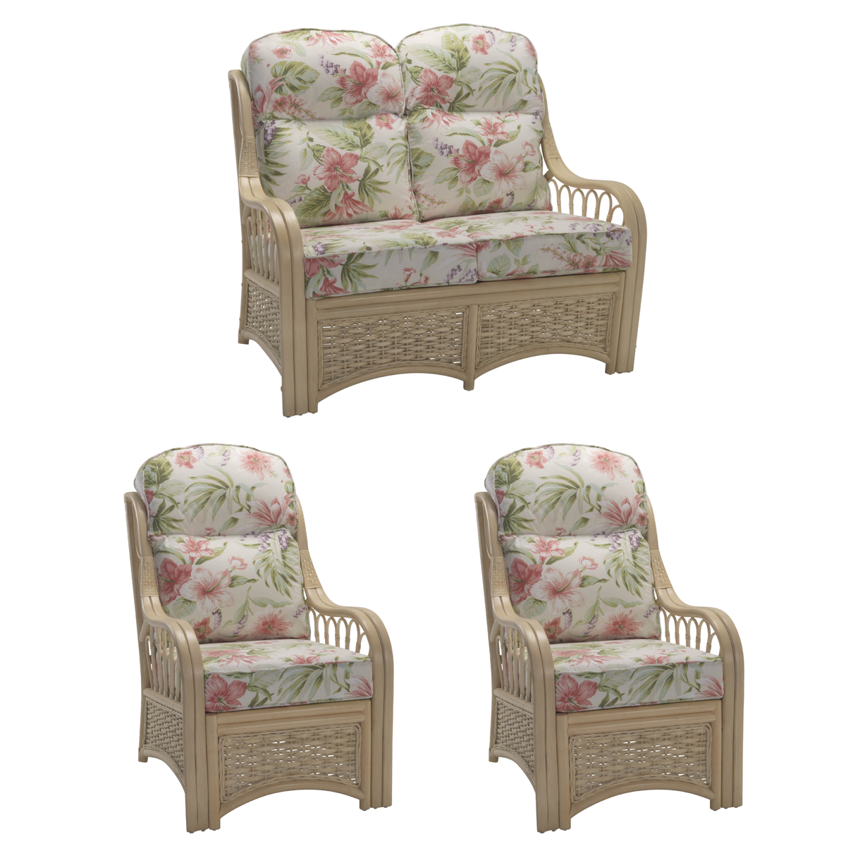 Vale Natural 2 Seater 3pc Suite
