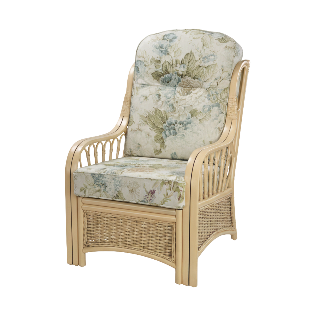 Vale Natural Wash Set of 2 Armchairs in Dove Aqua